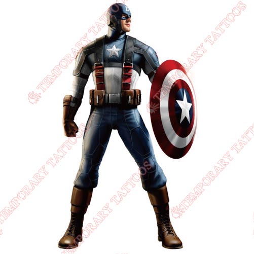 Captain America Customize Temporary Tattoos Stickers NO.84